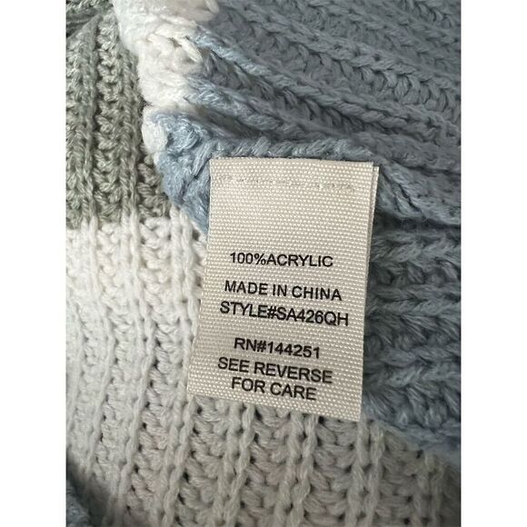 Moon & Madison Women's XS Striped oversized Sweater Multicolor - Picture 5 of 5